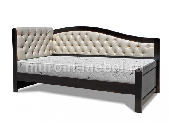 Кровать Вероника Soft-M (с каретной стяжкой) без ящиков