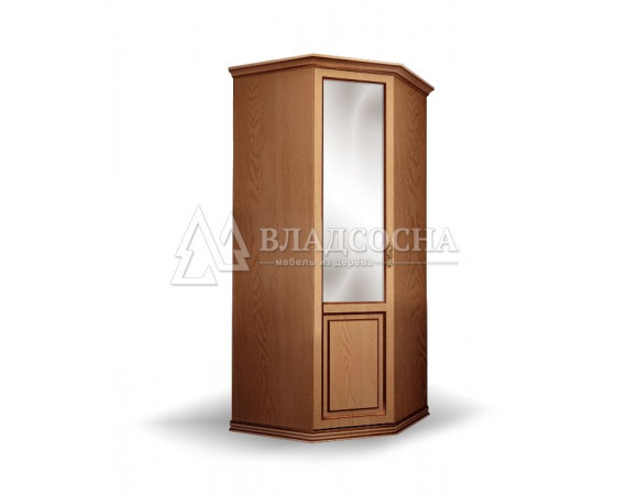Шкаф 1-створчатый угловой из сосны из серии "Дарина"