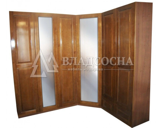 Шкаф угловой с двумя зеркалами