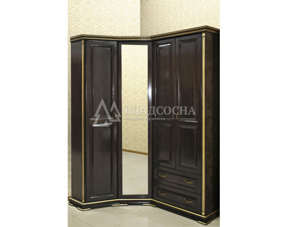 Шкаф угловой из серии "Грета" из березы