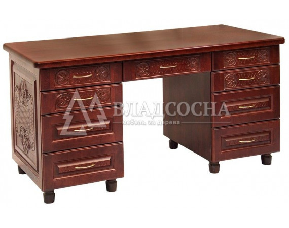 Стол письменный резной