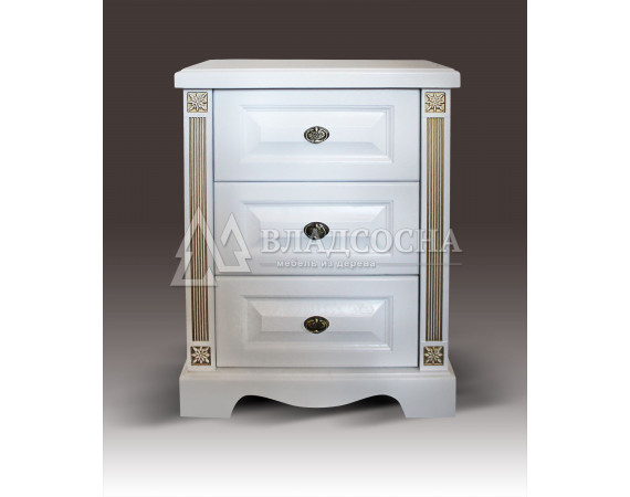 Тумба Милена 3ящ. из сосны, канелюры береза