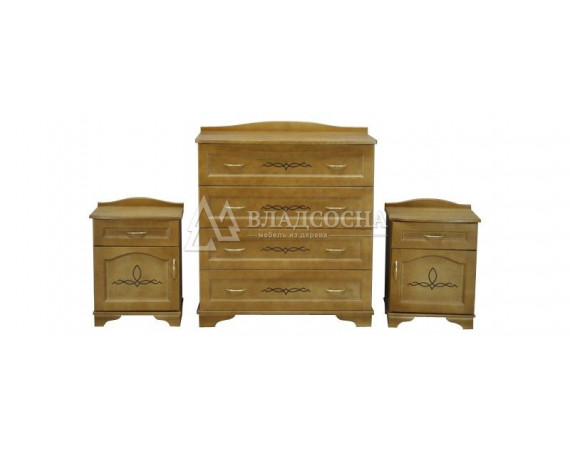 Тумба Соната ящ+дв, с гребнем