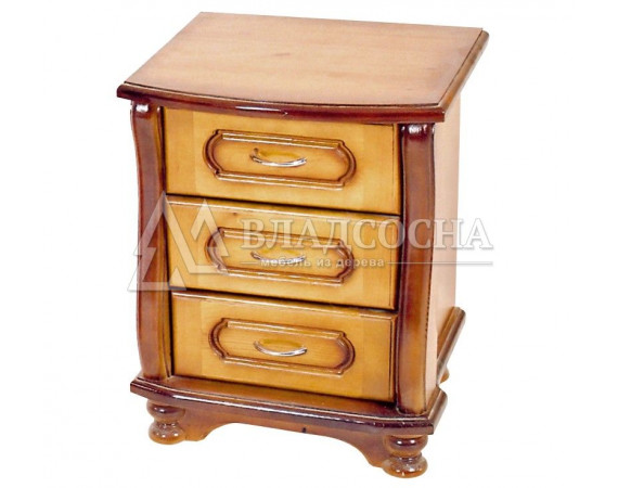 Тумба прикроватная Стиль с 3 ящиками