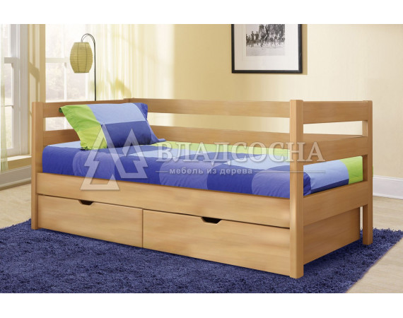 Кровать Детская с ящиками на колесиках