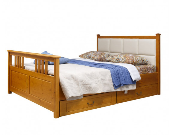 Кровать мягкая Дания-3 с ящиками