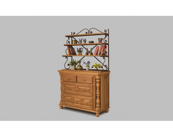 Комод с кованой граверсой 2-27